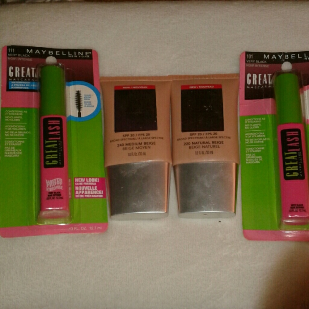 Revlon makeup/Maybelline mascara